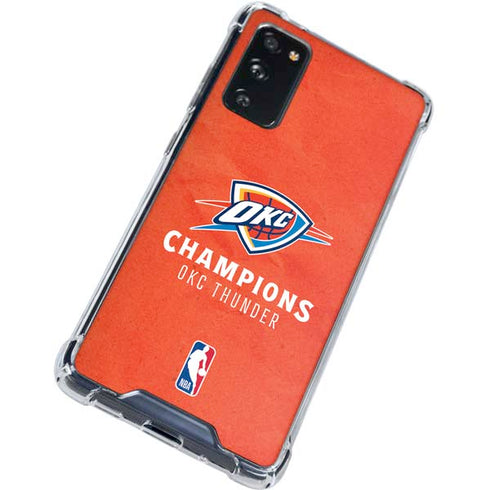 2025 NBA Champions Oklahoma City Thunder Galaxy S20 FE Clear Case